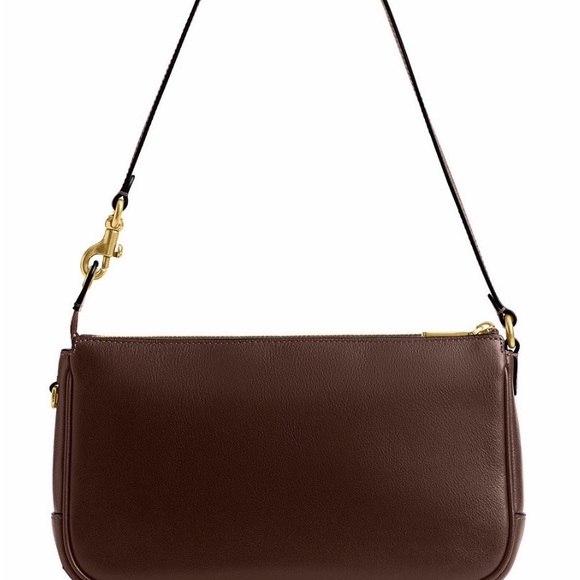 Coach Dark Brown Leather Shoulder Bag - Picture 5 of 8
